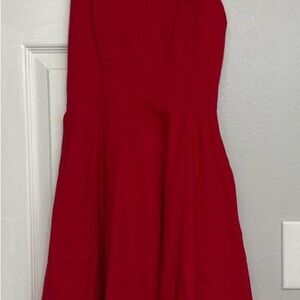 Chic Scarlet Midi Dress